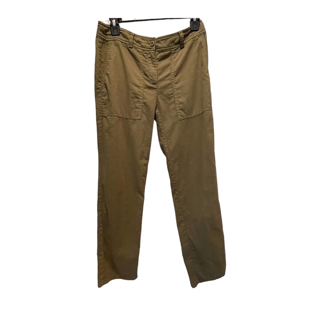 Eileen Fisher Pants Women's Size 2 Organic Cotton Ankle Green